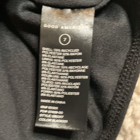 NWT- Good American- Black U.Neck Thong Bodysuit- Sz 7(3x) - Picture 7 of 8